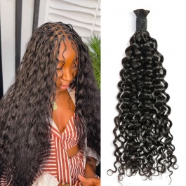 Elesis Virgin hair bulk hair for fusions no bead extensions for braids Italian Curly Virgin Remy hair 