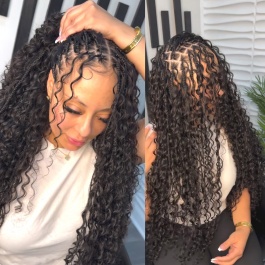 Elesis Virgin hair bulk hair for fusions no bead extensions for braids deep wave Virgin Remy hair 