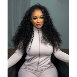 All-In-One Realistic Versatile Cap Drawstring Ponytail Half Wig