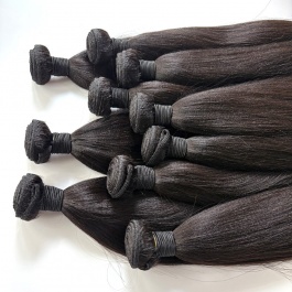 Elesis Corase Virgin Yaki Straight Human Hair 3 Bundles Remy Hair Wave Weft 100% Human Hair