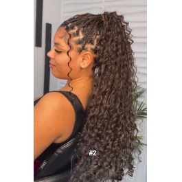 Elesis Virgin hair Colored bulk hair for braids Curly Virgin Remy hair Extensions