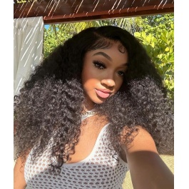  Elesis Virgin Hair  Double Drawn Burmese Curly Virgin Remy 100% human hair Bundle Weft 1piece 