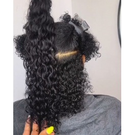 Elesis Virgin Hair Luxe Deep Curly Flat tips hair extensions k-tips Virgin Remy Hair 100grams-ktip3