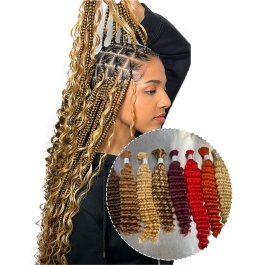 Elesis Virgin hair Colored bulk hair for braids Curly Virgin Remy hair Extensions