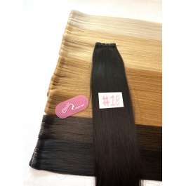 Elesis Virgin Hair Invisible Long Tape Weft hair skin base seamless top grade Straight raw hair extensions 100grams