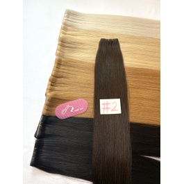 Elesis Virgin Hair Invisible Long Tape Weft hair skin base seamless top grade Straight raw hair extensions 100grams
