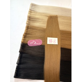 Elesis Virgin Hair Invisible Long Tape Weft hair skin base seamless top grade Straight raw hair extensions 100grams