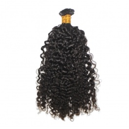 Elesis Virgin Hair Burmese Curly ktips Flat Tips hair extensions Virgin Remy Hair 100grams