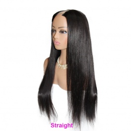 Elesis Virgin Hair Raw Hair top grade customize U part machine made wig-Upart1