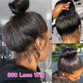 Elesis Virgin Hair Top grade raw hair Customize Transparent lace 360 wig-TP360