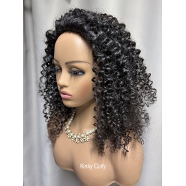 All-In-One Realistic Versatile Cap Drawstring Ponytail Half Wig