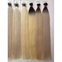 Keratin Flat Tips Blonde Toner Color Virgin Remy Ktips extensions 100grams