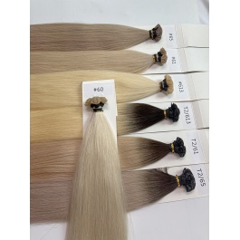 Keratin Flat Tips Blonde Toner Color Virgin Remy Ktips extensions 100grams