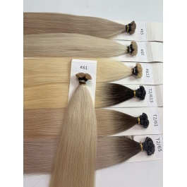 Keratin Flat Tips Blonde Toner Color Virgin Remy Ktips extensions 100grams