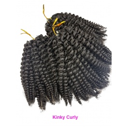  Seamless Feather Crochet Human Hair Extensions texture black and color