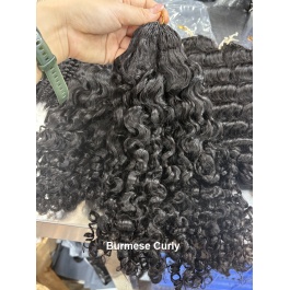  Seamless Feather Crochet Human Hair Extensions texture black and color