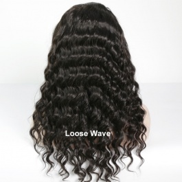 Invisible Straps 360 Frontal Transparent / HD  Lace Virgin Hair Wig Density Pattern Customize