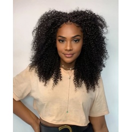  Seamless Feather Crochet Human Hair Extensions texture black and color