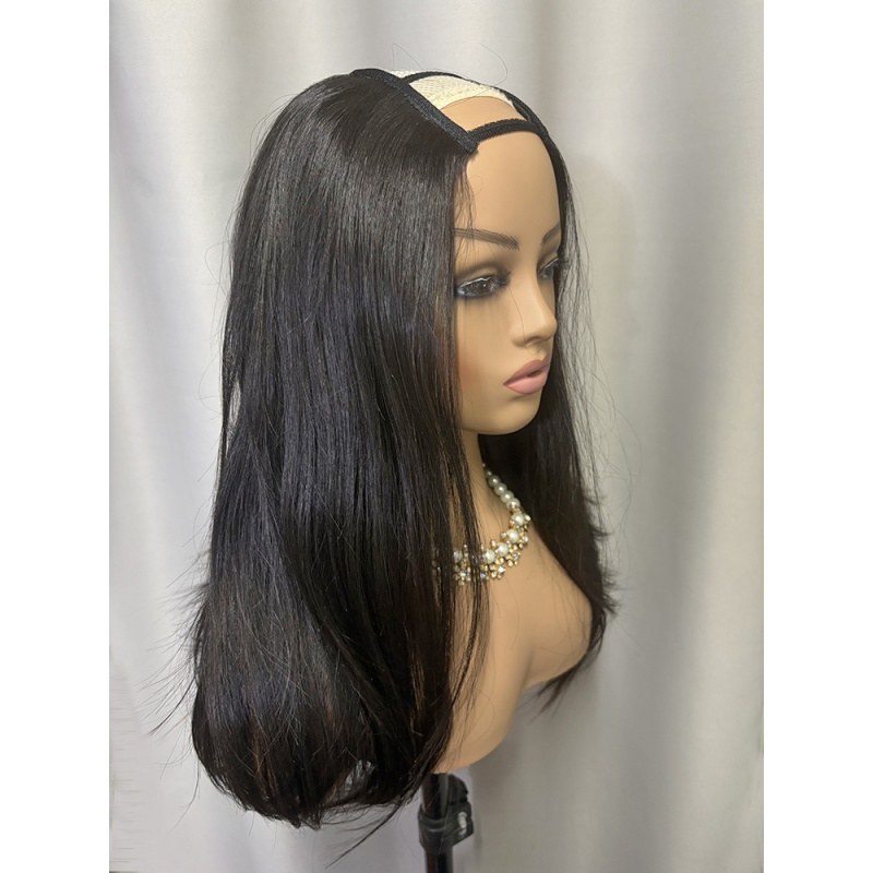 Elesis Virgin Hair Raw Hair top grade customize U part machine made wig-Upart1