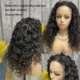 Elesis virgin hair Top raw grade hair customize wig 4x4 lace closure wig-TP4x4