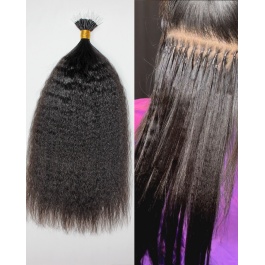 Kinky Straight Nano Ftips Raw Hair 100grams 