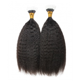 Kinky Straight Nano Ftips Raw Hair 100grams 