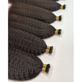Kinky Straight Nano Ftips Raw Hair 100grams 