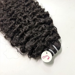 Top Raw Grade Bundle 1pcs Burmese Curly Human hair Weft