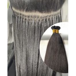 Elesis Virgin Hair Yaki Straight k-tips Keratin extensions Flat tips Virgin Remy Hair 100grams