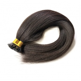 Elesis Virgin Hair Yaki Straight k-tips Keratin extensions Flat tips Virgin Remy Hair 100grams