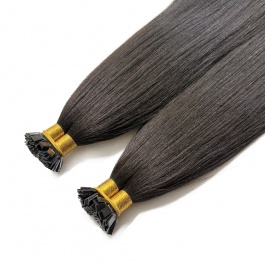 Elesis Virgin Hair Yaki Straight k-tips Keratin extensions Flat tips Virgin Remy Hair 100grams