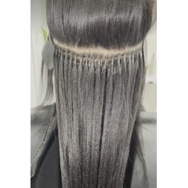 Elesis Virgin Hair Yaki Straight k-tips Keratin extensions Flat tips Virgin Remy Hair 100grams