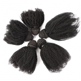 Afo Kinky Curly Weft Affordable Virgin Remy Human Hair 1pcs