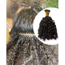 Burmese Curly Itips Virgin Remy Hair Extensions 100grams