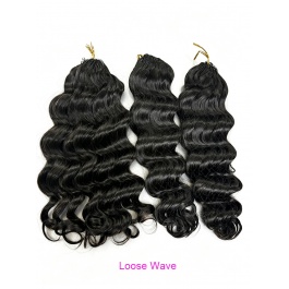  Seamless Feather Crochet Human Hair Extensions texture black and color