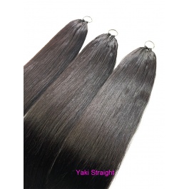  Seamless Feather Crochet Human Hair Extensions texture black and color