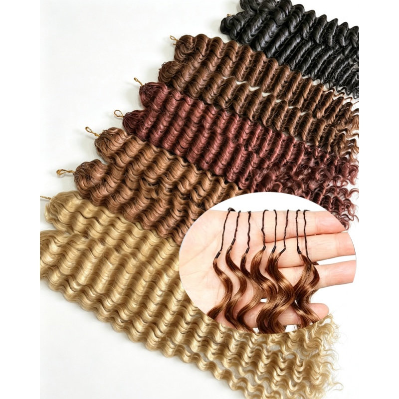 Miracle Knots Feather Crochet Human Hair Extensions Color Texture