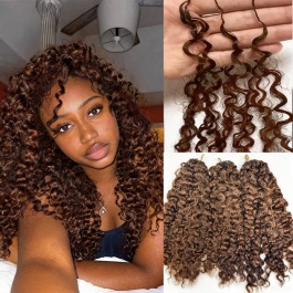 Miracle Knots Feather Crochet Human Hair Extensions Color Texture