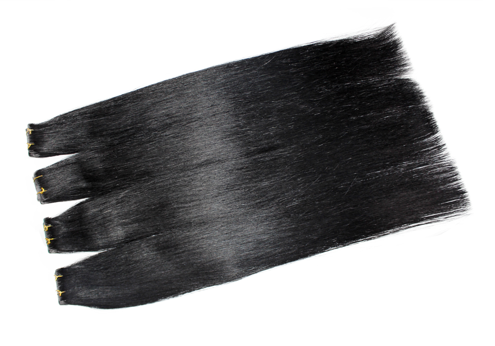 straight invisible taep in hair